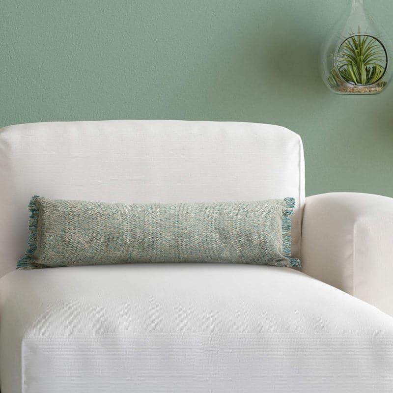 Buy Vela Lumbar Cushion Cover - Sage Cushion Covers from Vaaree