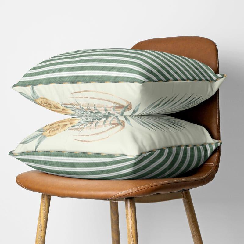 Buy Vuja Noora Reversible Cushion Cover - Set Of Two Cushion Covers from Vaaree