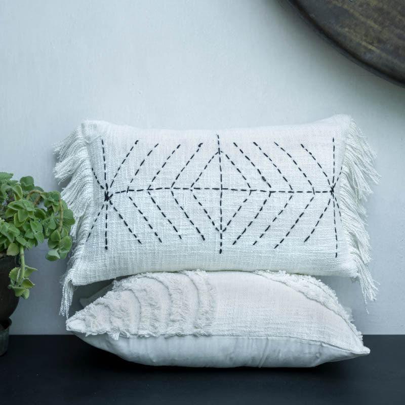 Buy White Bordado Cushion Cover Cushion Covers from Vaaree