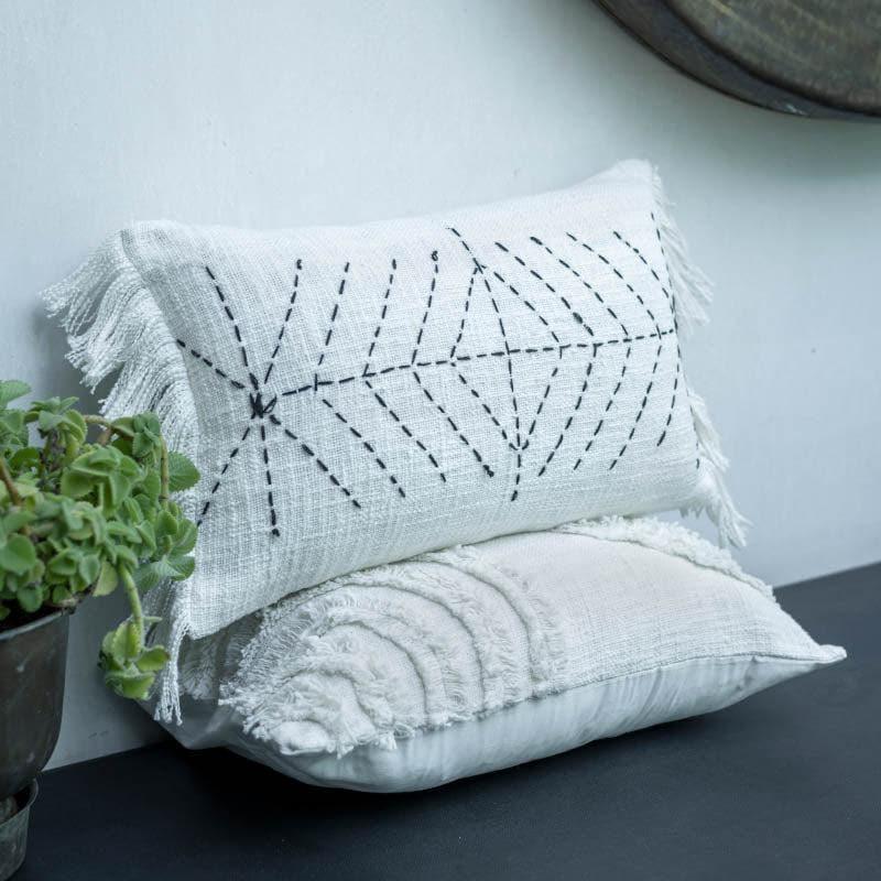 Buy White Bordado Cushion Cover Cushion Covers from Vaaree