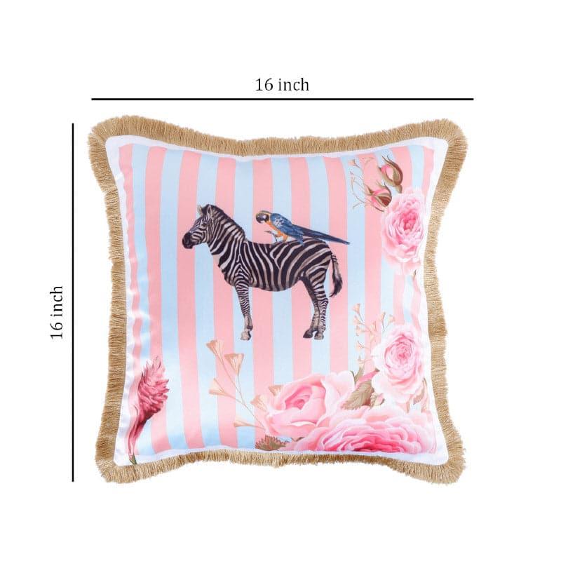 Buy Zebra Whimsy Tropical Cushion Cover Cushion Covers from Vaaree