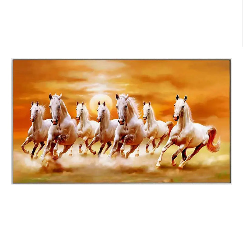 Buy Sunset Stallion Race Wall Painting Wall Art & Paintings from Vaaree