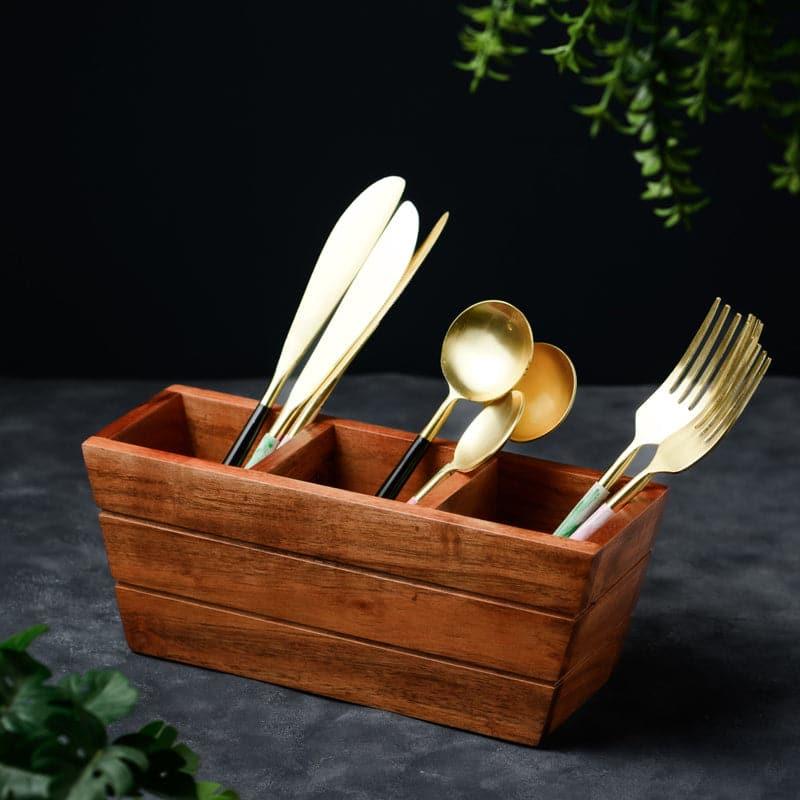 Buy Juna Wooden Cutlery Holder Cutlery Stand from Vaaree