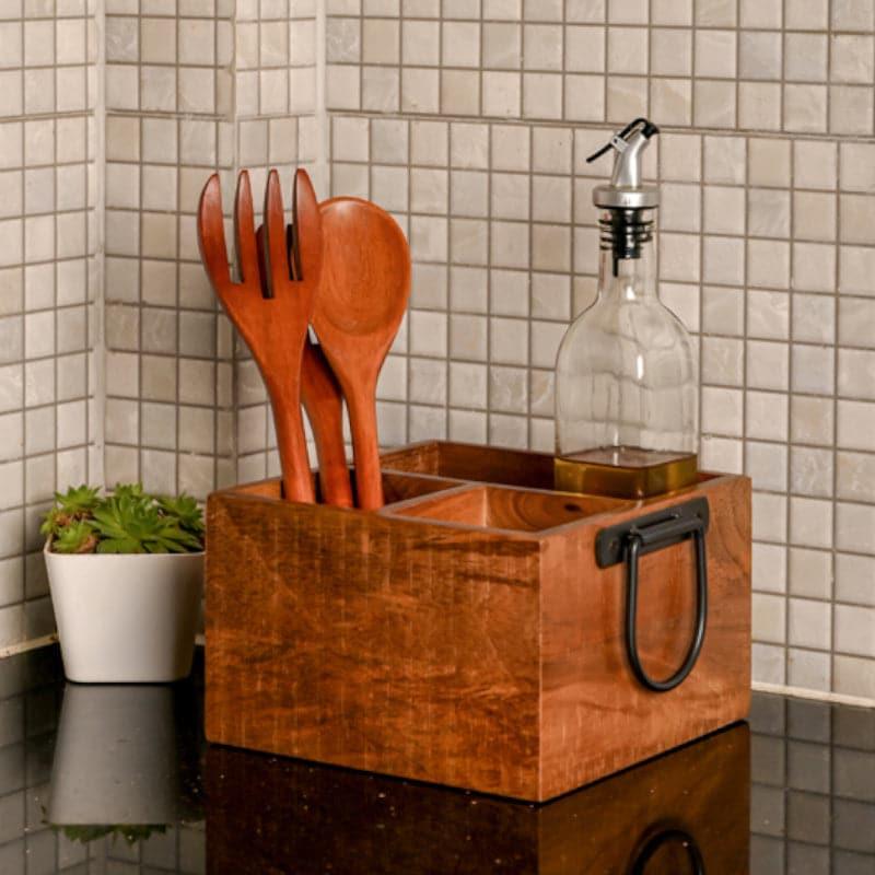 Cutlery Stand - Katcha Wooden Cutlery Holder