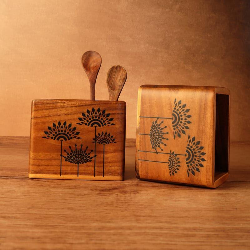 Cutlery Stand - Vadana Floral Cutlery Holder