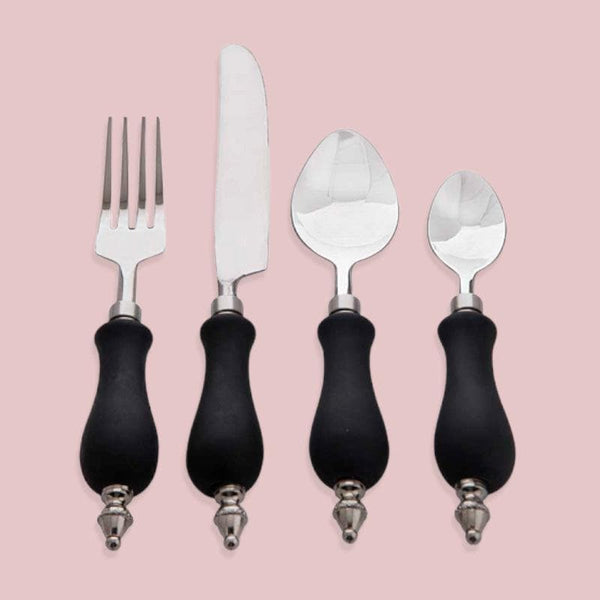 Cutlery Set - Coover Cutlery (Black) - Set Of Sixteen