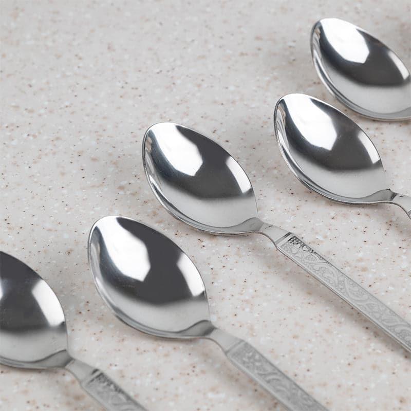 Buy Ibona Dessert Spoon - Set Of Six Cutlery Set from Vaaree