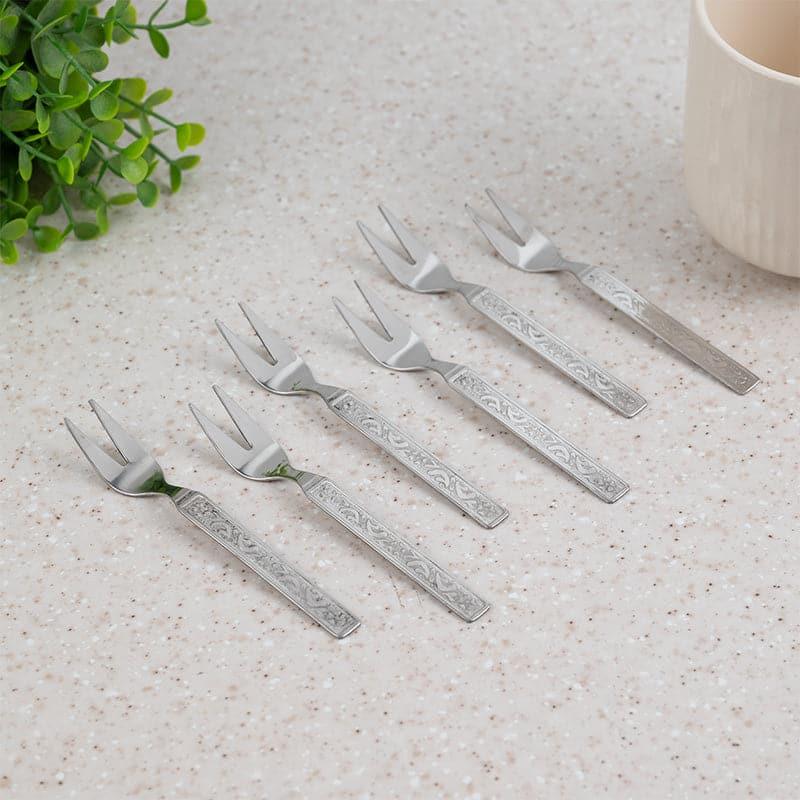 Buy Ibona Fruit Fork - Set Of Six Cutlery Set from Vaaree