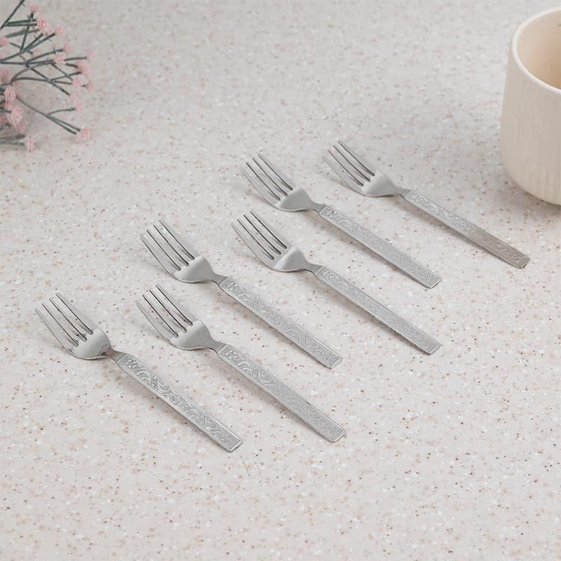 Buy Ibona Tea Fork - Set Of Six Cutlery Set from Vaaree