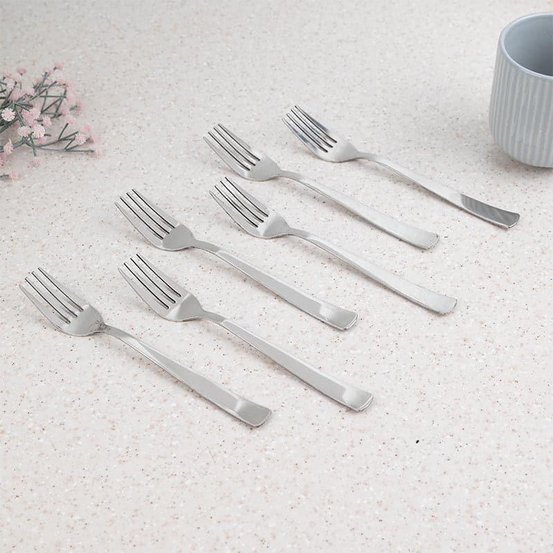 Buy Irko Dessert Fork - Set Of Six Cutlery Set from Vaaree