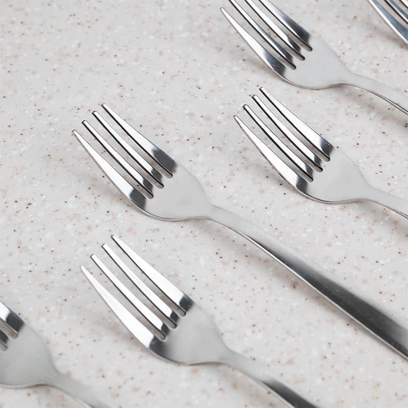 Buy Irko Dessert Fork - Set Of Six Cutlery Set from Vaaree