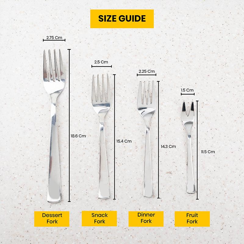 Buy Irko Dessert Fork - Set Of Six Cutlery Set from Vaaree