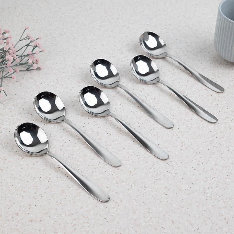 Buy Magna Soup Spoon - Set Of Six Cutlery Set from Vaaree