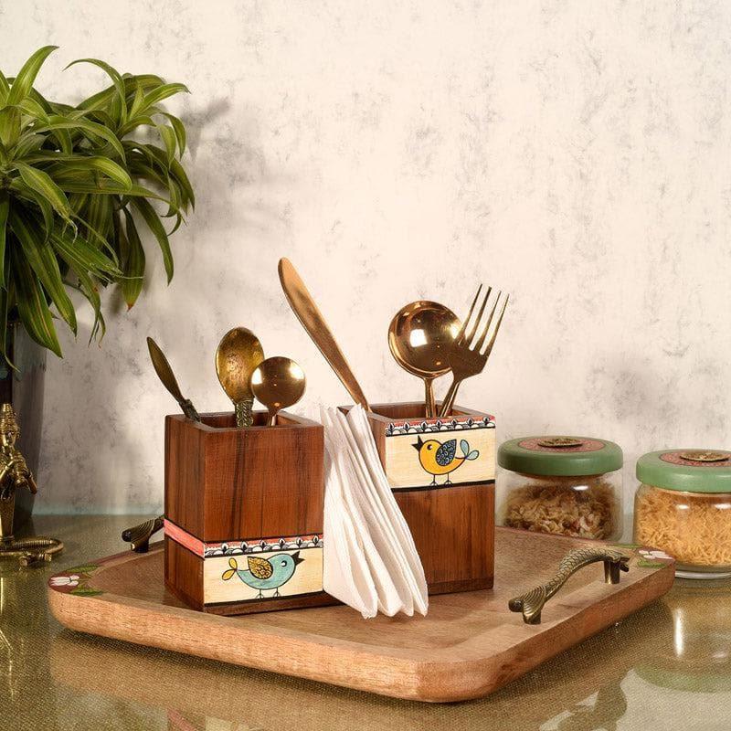 Cutlery Stand - Chidiya Charm Cutlery Holder