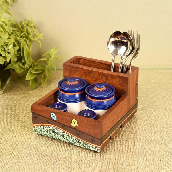 Buy Cutlery Stand - Chinta Spice And Cutlery Holder at Vaaree online