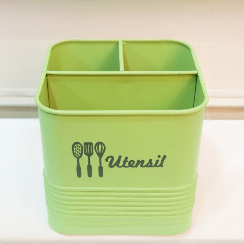 Buy Ferrous Fun Utensil Holder - Green Cutlery Stand from Vaaree