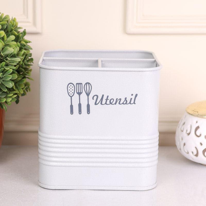 Buy Ferrous Fun Utensil Holder - Grey Cutlery Stand from Vaaree