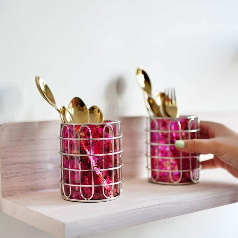 Cutlery Stand - Gracia Cutlery Holder - Pink