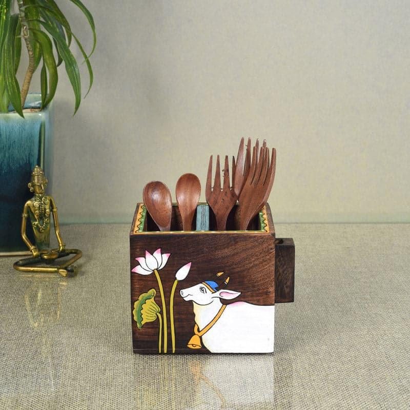 Cutlery Stand - Pichhwai Leela Cutlery Holder