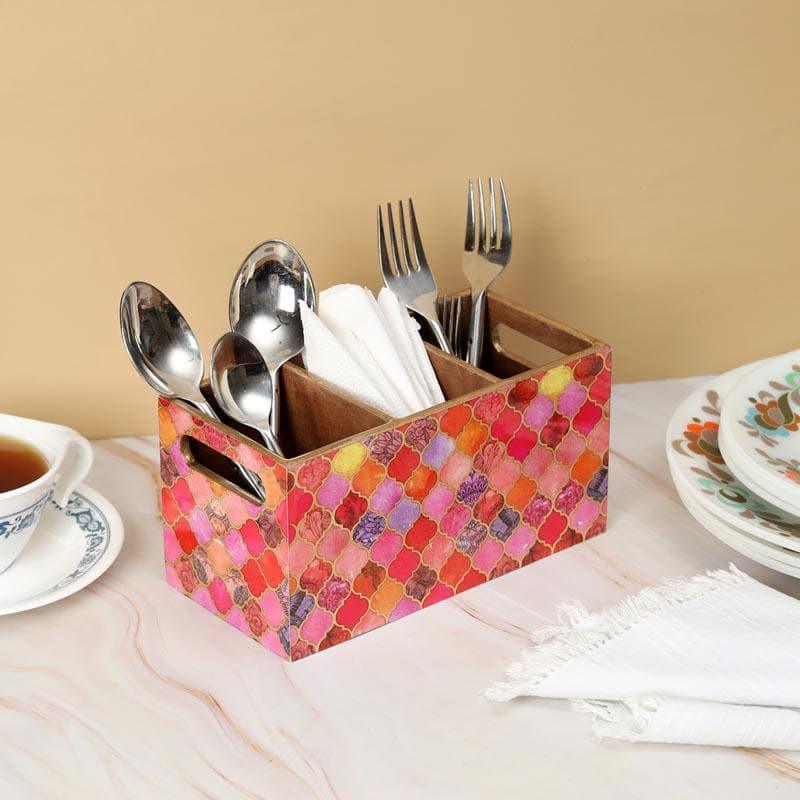 Cutlery Stand - Pink Seher Tiles Cutlery Holder