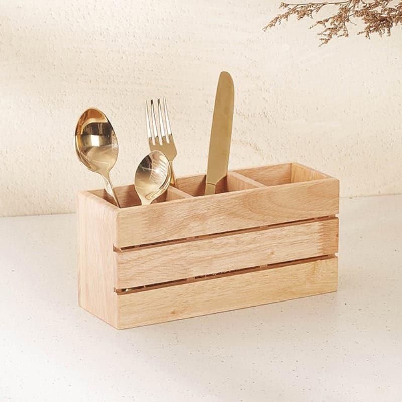 Buy Thiro Wooden Cutlery Holder Cutlery Stand from Vaaree