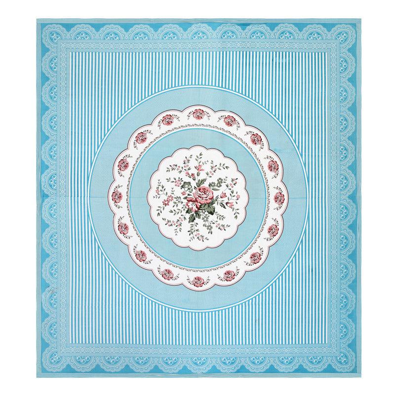 Buy Magnus Floral Bedsheet - Blue Bedsheets from Vaaree