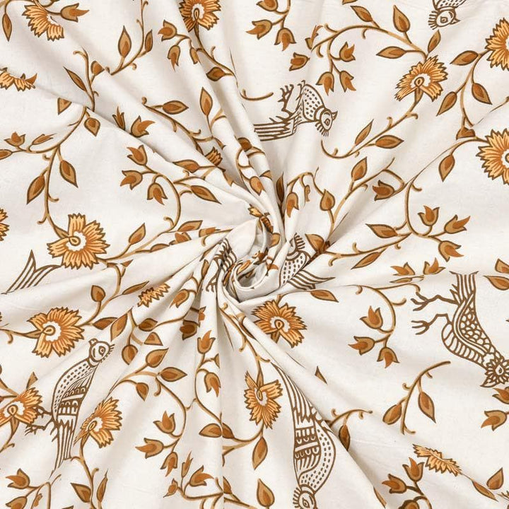 Buy Aarna Printed Bedsheet - Yellow at Vaaree online | Beautiful Bedsheets to choose from