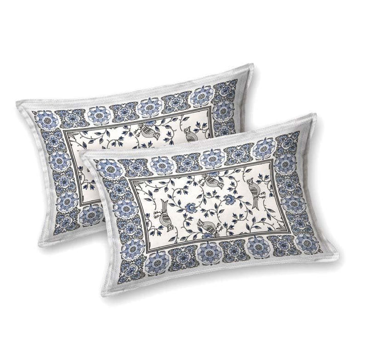 Buy Aarna Printed Bedsheet - Blue at Vaaree online | Beautiful Bedsheets to choose from