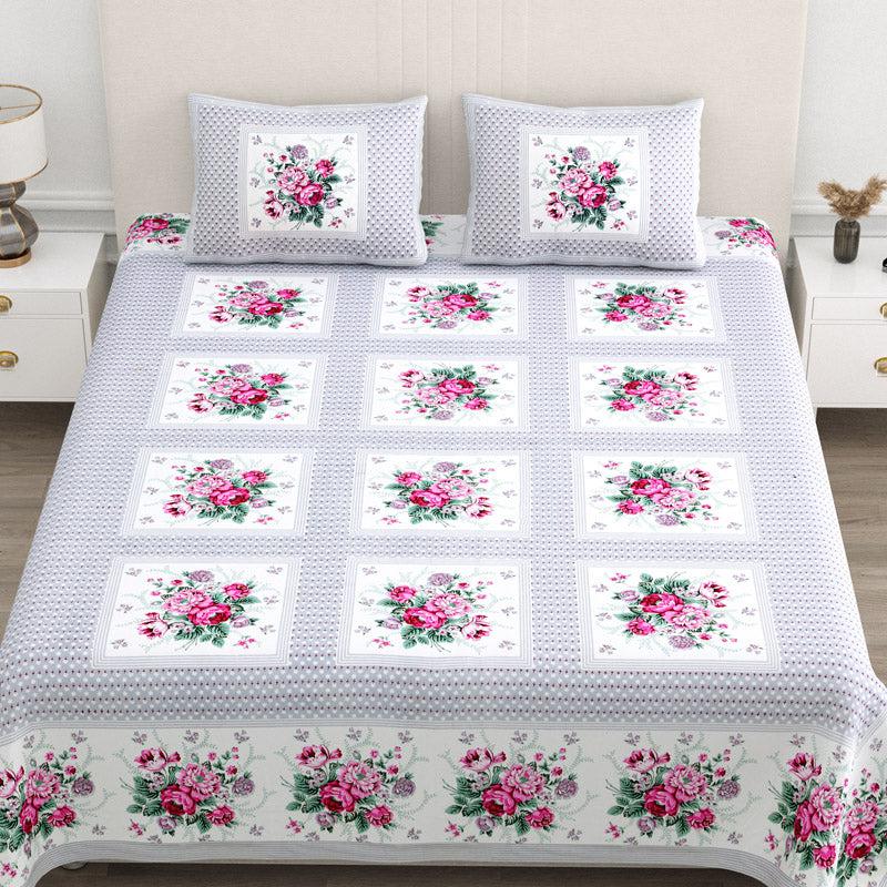 Buy Neve Floral Bedsheet - Pink Bedsheets from Vaaree