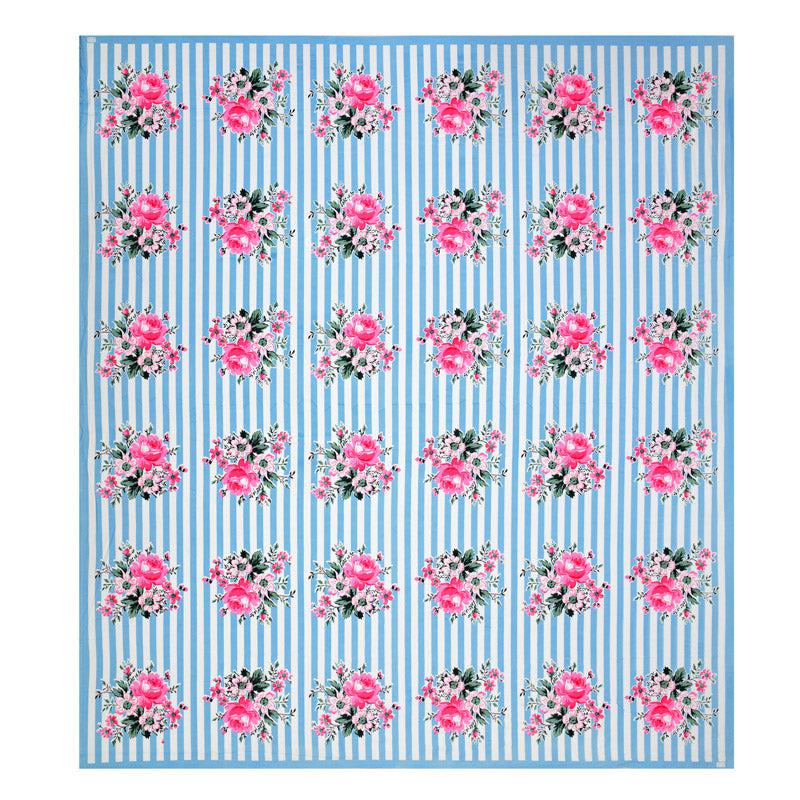 Buy Oliver Floral Bedsheet - Blue Bedsheets from Vaaree