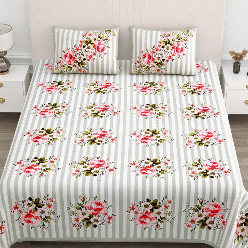 Buy Oliver Floral Bedsheet - Cream Bedsheets from Vaaree