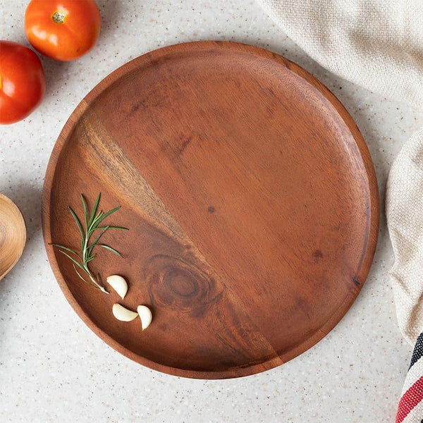 Buy Mana Wooden Dining Plate Dinner & Quarter Plates from Vaaree