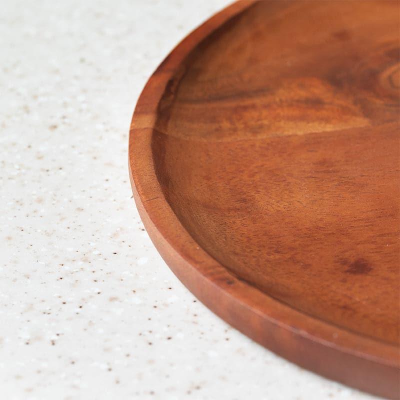 Buy Mana Wooden Dining Plate Dinner Plates from Vaaree