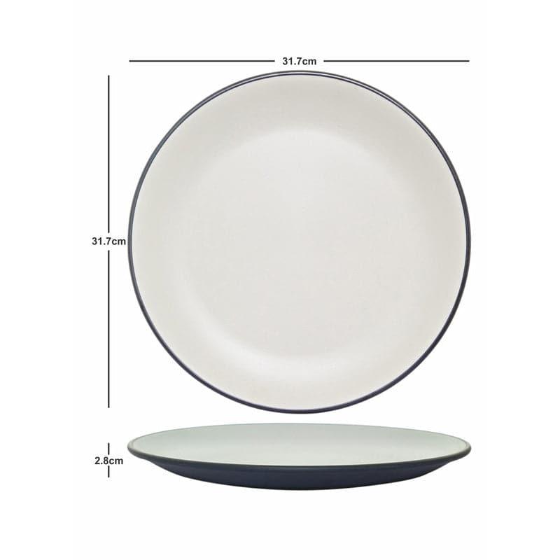 Dinner Plate - Abza Dinner Plate (White) - Set Of Six