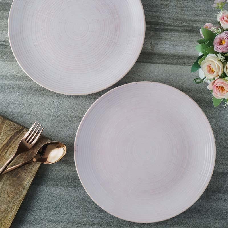 Dinner Plate - Keziah Pink Dinner Plates - Set Of Two