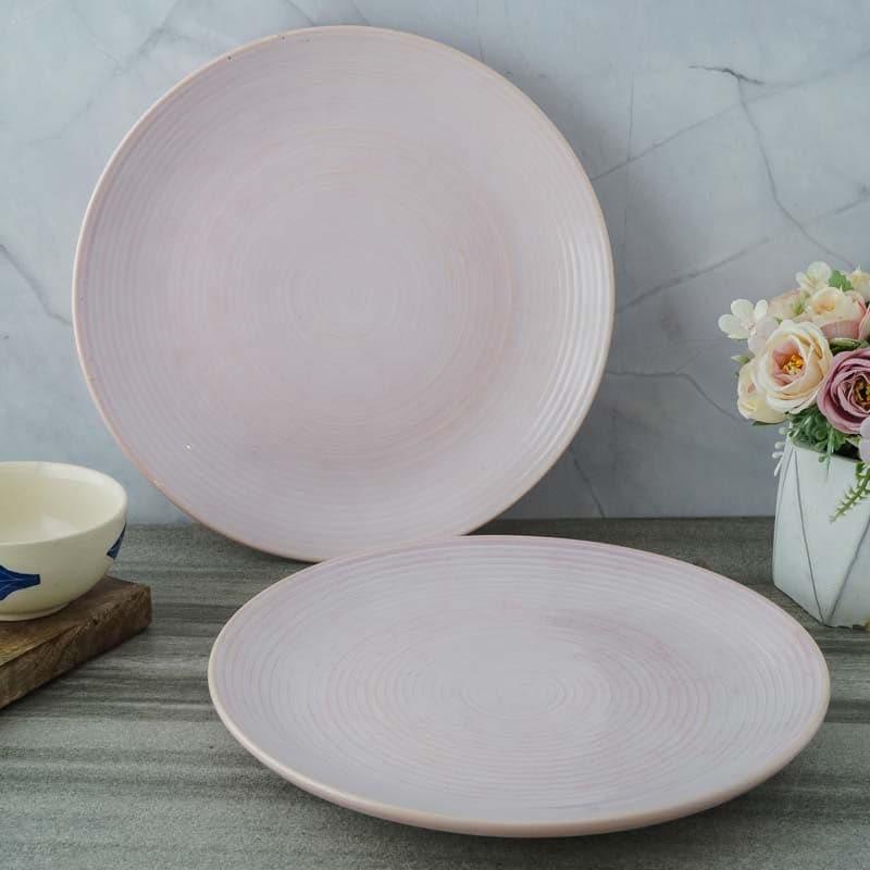 Dinner Plate - Keziah Pink Dinner Plates - Set Of Two