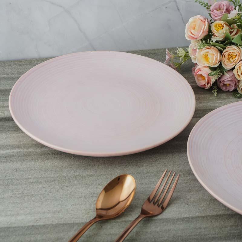 Dinner Plate - Keziah Pink Dinner Plates - Set Of Two