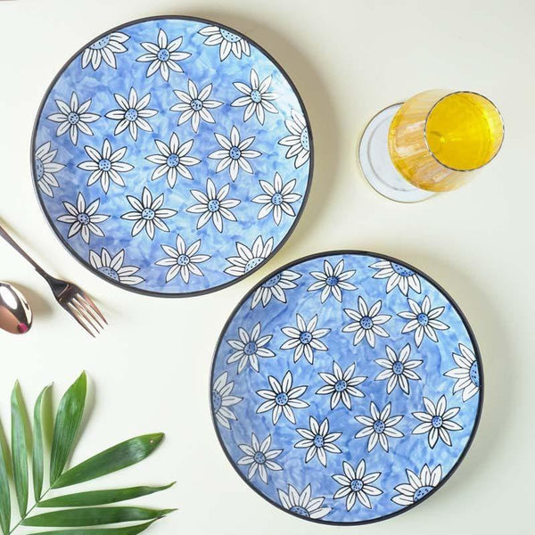 Dinner Plate - Little Blue Bloom Dinner Plate - Set Of Two