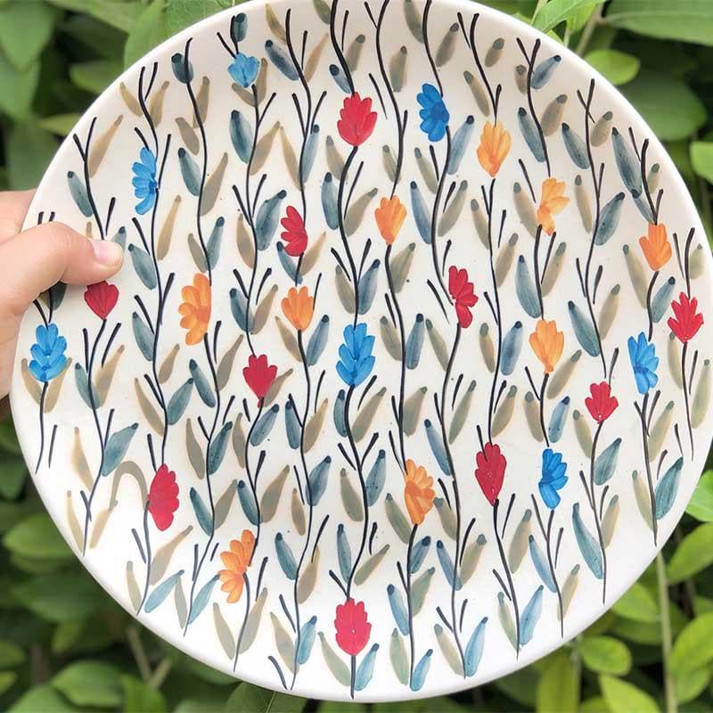 Dinner Plate - Whimsy Wildflower Dinner Plate - Set Of Two