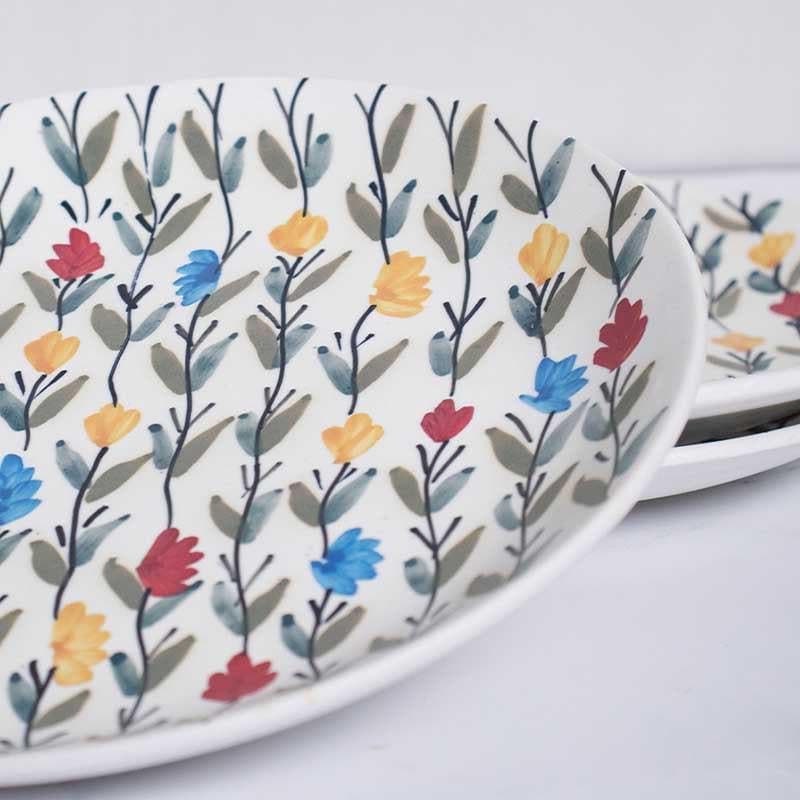 Dinner Plate - Whimsy Wildflower Dinner Plate - Set Of Two