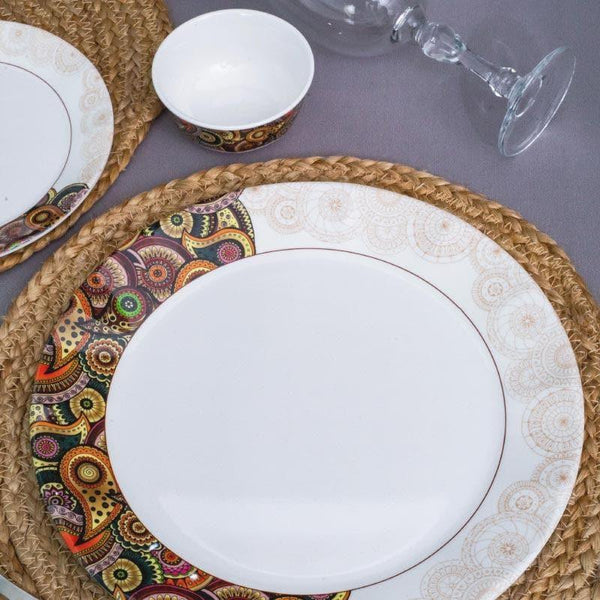 Buy Ashley Melamine Dinner Set - Twelve Piece Set Dinner Set from Vaaree