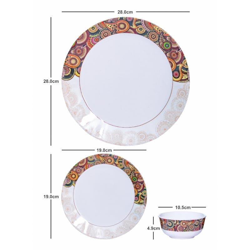 Buy Ashley Melamine Dinner Set - Twelve Piece Set Dinner Set from Vaaree