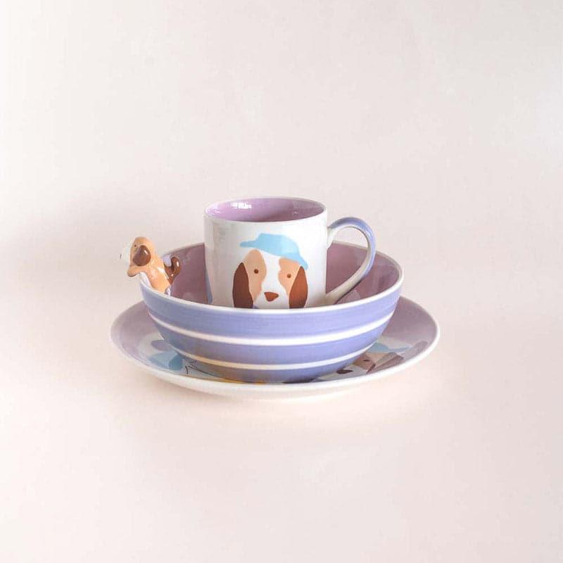 Buy Bow Wow Bestie-Three Piece Breakfast Set Dinner Set from Vaaree