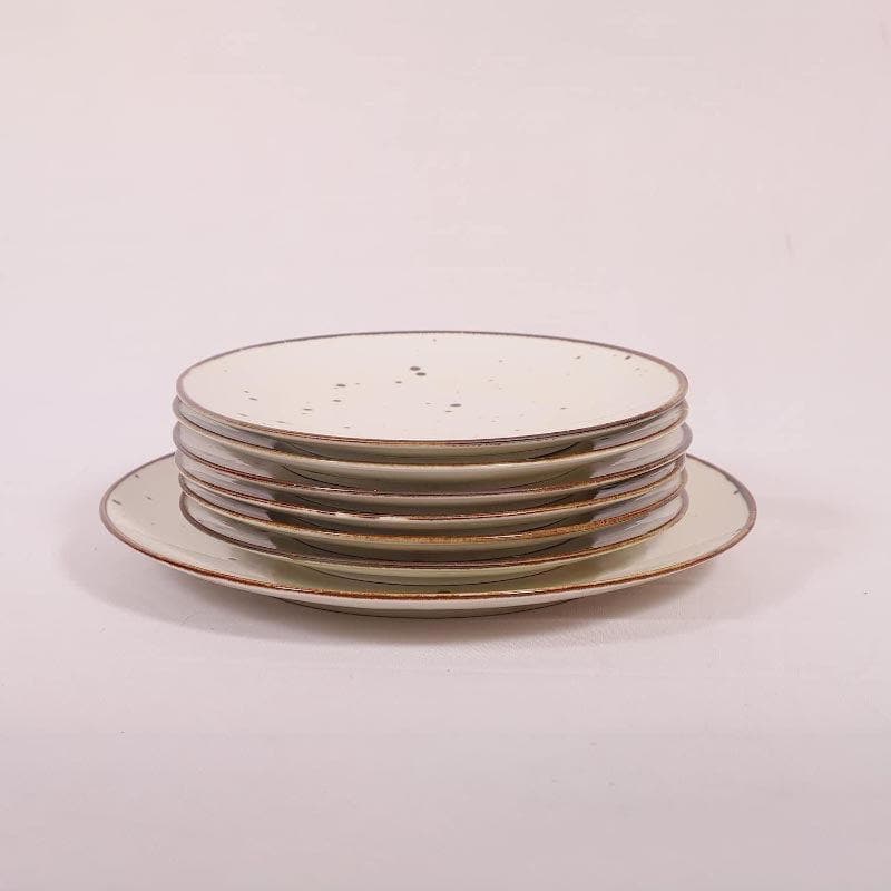 Dinner Set - Cottage Calm Platter and Plates - Seven Piece Set