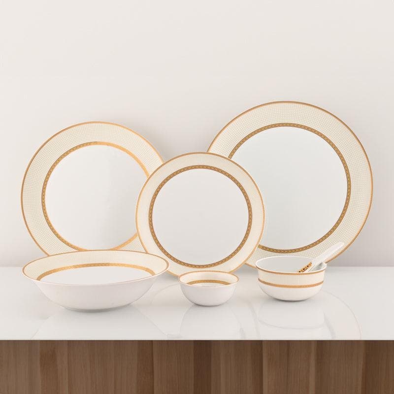 Dinner Set - Golden Sand Dinner Set - 33 Piece Set