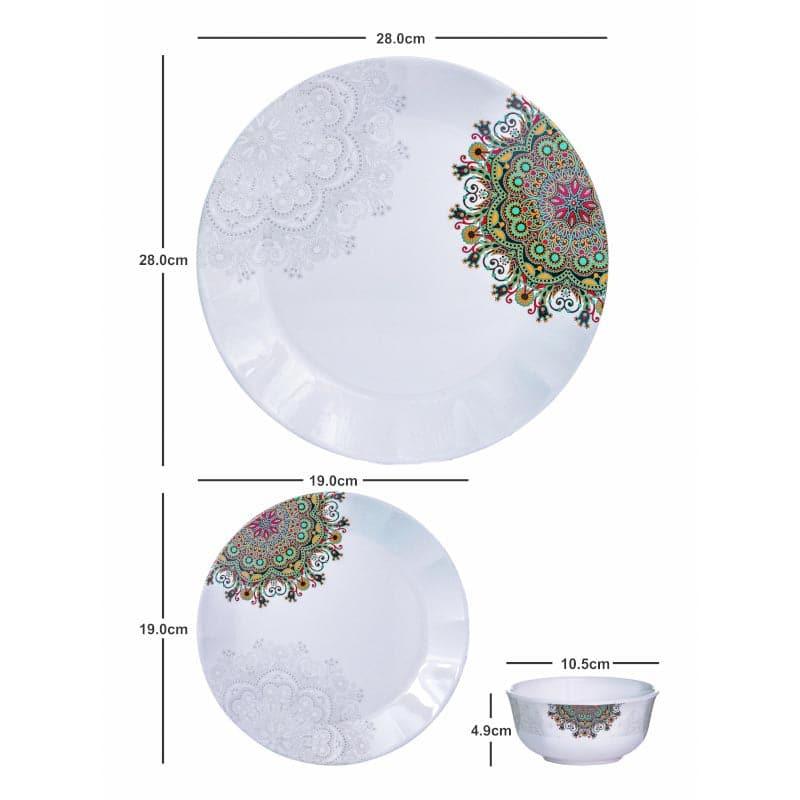 Buy Jaren Melamine Dinner Set - Twelve Piece Set Dinner Set from Vaaree