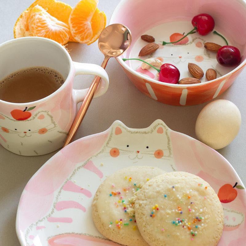 Dinner Set - Lazy Cat Breakfast Set - Three Piece Set