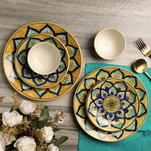 Buy Mindful Mandala Dinner Set - Six Piece Set Dinner Set from Vaaree