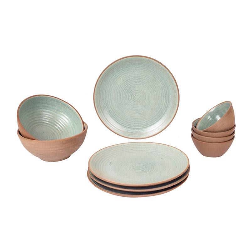 Buy Parcha Ceramic Dinner Set - Ten Piece Set Dinner Set from Vaaree