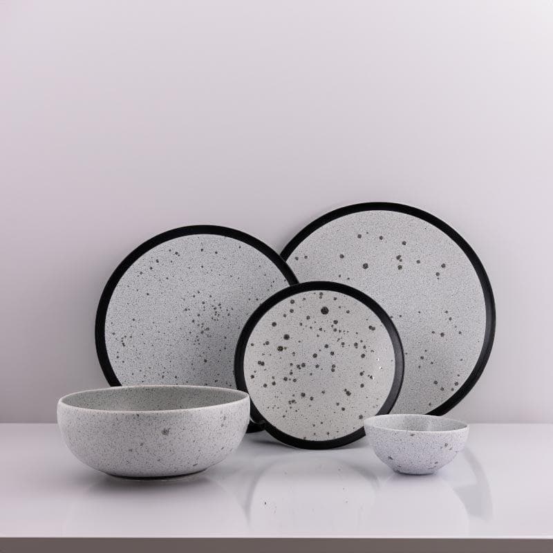 Buy Raw Grey Dinner Set - 21 Piece Set Dinner Set from Vaaree